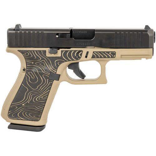 Glock G19 Gen5 Compact Double Action Semi-Automatic Pistol 9mm Luger 4" Barrel (3)-15Rd Magazines Topography Grips Black Slide Flat Dark Earth Finish - Buy A Gun