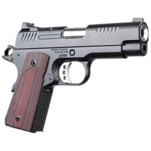 Ed Brown Products EVO-CCO9 Semi-Automatic Pistol 9mm Luger 4" Barrel (2)-9Rd Magazines Wood Grips Black Finish - Buy A Gun