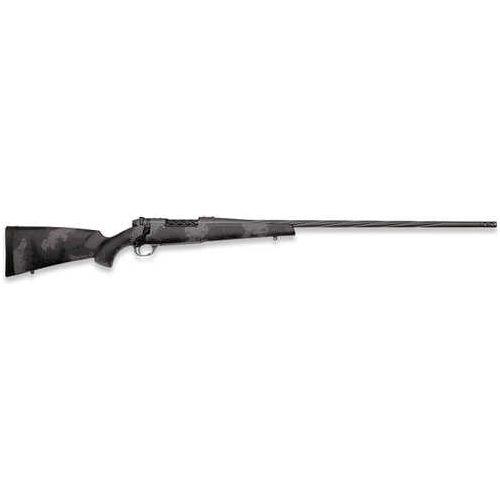 Weatherby Mark V Live Wild Bolt Action Rifle 7mm PRC 24" Barrel (1)-3Rd Magazine Black With Gray Sponge Pattern Synthetic Stock Carbon Gray Cerakote Finish