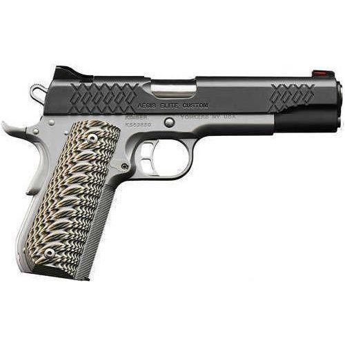 Kimber Aegis Elite Custom 45 ACP 5" Barrel 8 Rd Mag Satin Silver Black Pistol G10 Grip Model: 3000351 - Buy A Gun