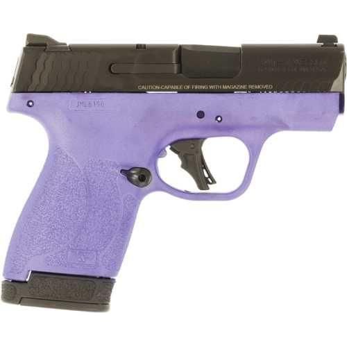 Smith & Wesson Shield Plus M&P9 Micro-Compact Semi-Automatic Pistol 9mm Luger 3.1" Barrel (1)-10Rd & (1)-13Rd Magazines Black Slide Purple Polymer Finish - Buy A Gun