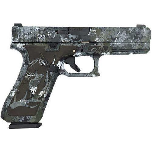 Glock G20 Gen4 Semi-Automatic Pistol 10mm 4.61" Barrel (1)-15Rd Magazine Fixed Sights Steel Serrated Slide Alpine Camouflage Cerakote Finish - Buy A Gun