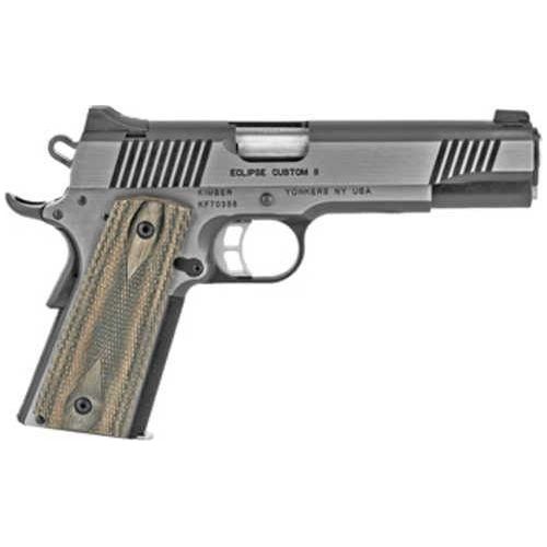 Kimber Eclipse Custom II Cali 1911 Pistol 10mm 5" Barrel 8Rd Silver Finish - Buy A Gun