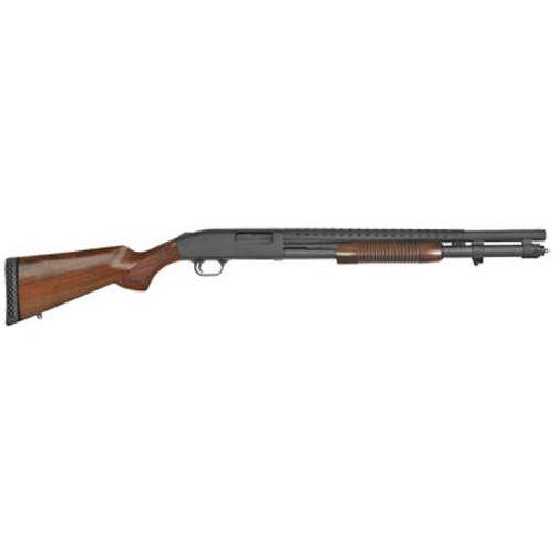 Mossberg 590 Security Pump Action Shotgun 12 Gauge 3" Chamber 20" Barrel 9 Round Capacity Wood Stock Blued Finish