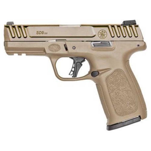 Smith & Wesson SD9 2.0 Pistol 9mm Luger 4" Barrel 16Rd Flat Dark Earth Finish - Buy A Gun