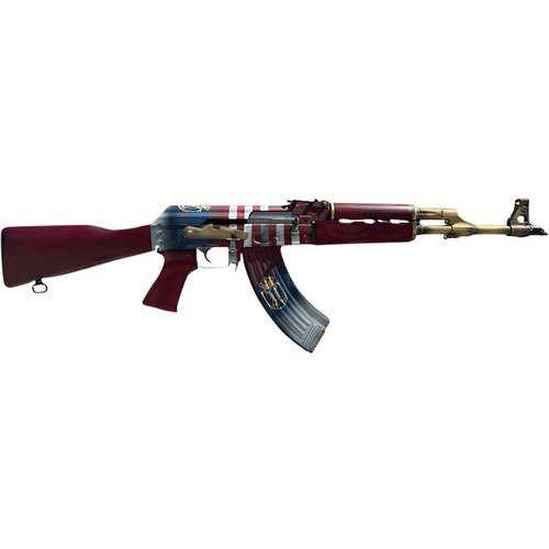 Zastava Arms ZR7762AMS 7.62x39 Semi-Auto Rifle 16.3" 30+1 Limited Edition Serbian & American Flag Serbian Red Furniture