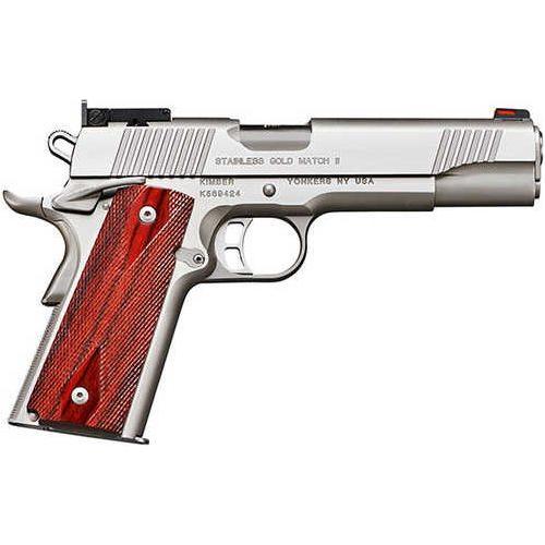 Kimber Stainless Gold Match II Pistol 45 ACP 5" Barrel 8Rd Silver Finish - Buy A Gun