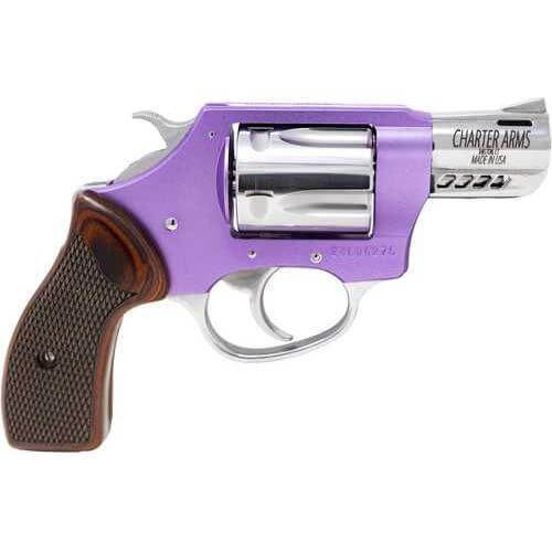 Charter Arms Coyote Revolver 380 ACP 2" Barrel 5Rd Purple & Silver Finish - Buy A Gun