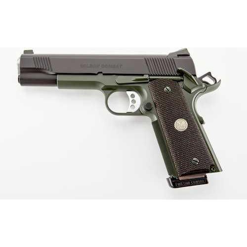 Wilson Combat CA CQB Compact Pistol 45 ACP 5" Barrel 8Rd Black & Green Finish - Buy A Gun