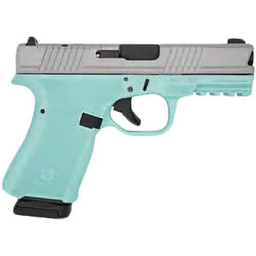 Black Rain Ordnance Pistol 9mm Luger 4" Barrel 15Rd Silver & Blue Finish - Buy A Gun