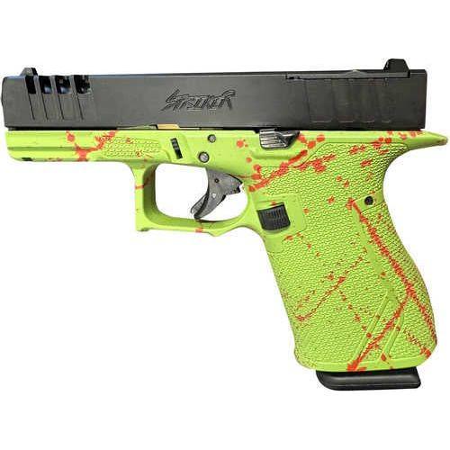 Great Lakes Firearms Striker Pistol 9mm Luger 4" Barrel 15Rd Black & Zombie Splatter Finish - Buy A Gun