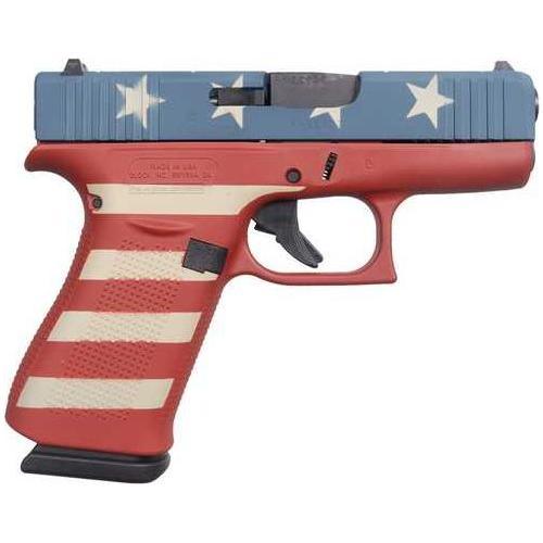 Glock 43X Pistol 9mm Luger 3.41" Barrel 10Rd American Flag Pattern Finish - Buy A Gun