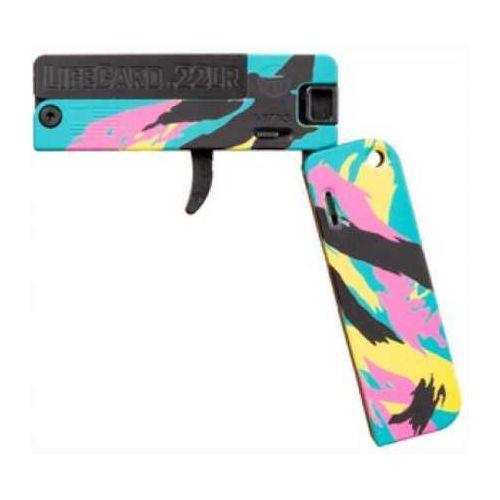 Trailblazer Firearms Lifecard Pistol 22 Long Rifle 2.5" Barrel 1Rd Miami Vice Theme Colors Finish - Buy A Gun