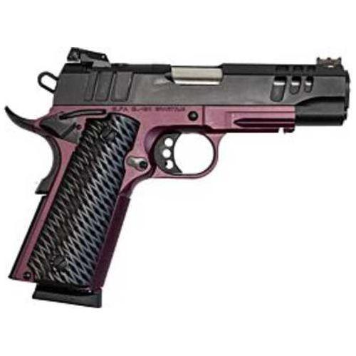 Great Lakes Firearms 1911 Pistol 45 ACP 4.25" Barrel 8Rd Black Slide Black Cherry Finish - Buy A Gun