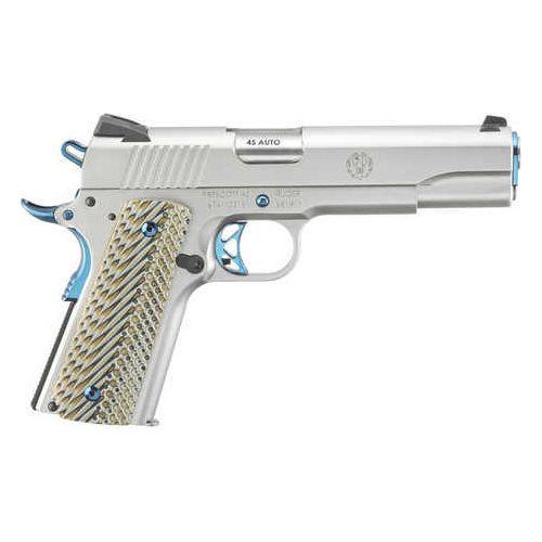 Ruger SR1911 TALO Edition Pistol 45 ACP 5" Barrel 8Rd Cobalt Blue & Stainless Steel Finish - Buy A Gun