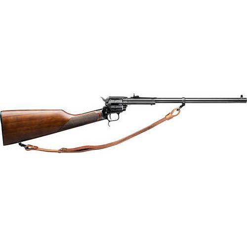 Heritage 22LR 16" Rough Rider Rancher barrel 6 rds blued walnut black finish