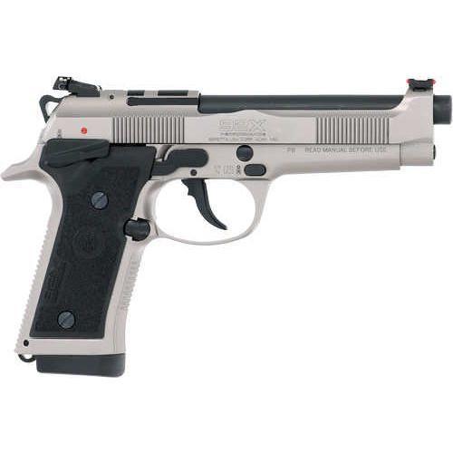 Beretta 92X Performance Semi-Auto Pistol 9mm Luger 4.9" Barrel 1-15 Rd Mag Rubber Grips Black/Silver Finish - Buy A Gun