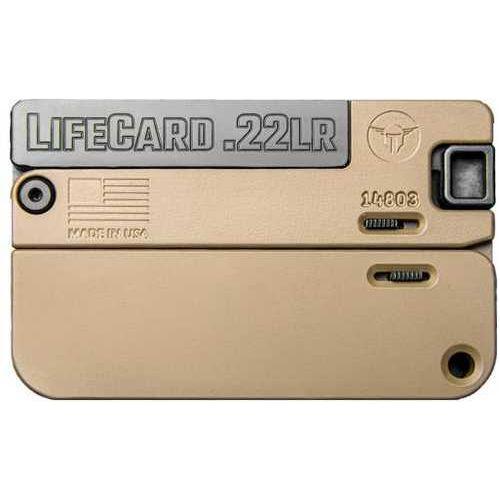 Trailblazer LIFECARD .22LR Single Shot Pistol 2" Barrel Tan Aluminum Finish - Buy A Gun