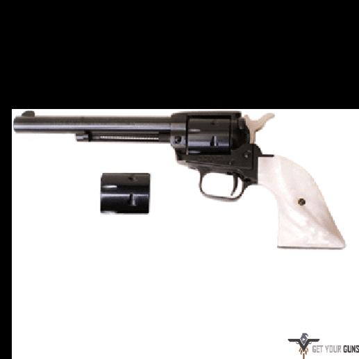 Heritage Rough Rider SAO Revolver .22LR 6" Barrel 6 Rd Capacity Blued Gray Pearl Grip Finish - Buy A Gun