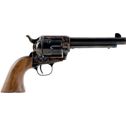 Stand Mfg SAA 45 LC revolver, 5.5 in barrel, 6 rd capacity, walnut wood finish - Buy A Gun