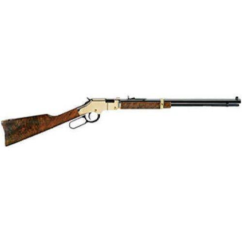 Henry H004M Golden Boy 22 WMR Caliber with 12+1 Capacity, 20.50" Blued Barrel, Brasslite Metal Finish & American Walnut Stock Right Hand (Full Size)