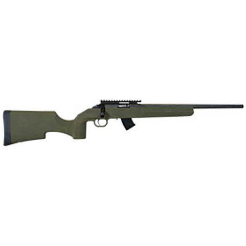 Legacy Sports Howa M1100 Bolt Action Rifle 22LR 18" Barrel 2-10Rd Mags Black Finish Green Synthetic Stock