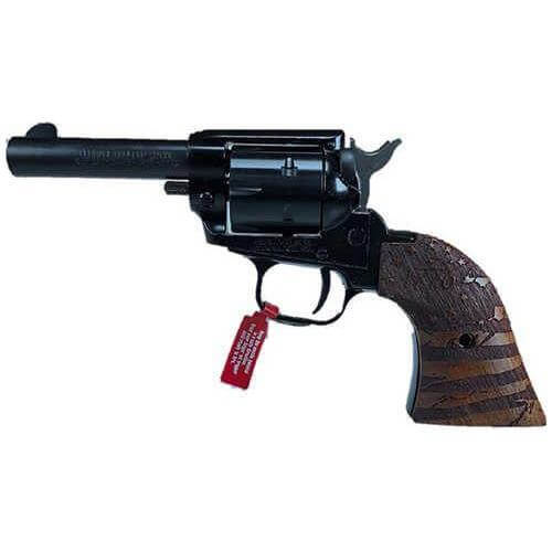 Heritage Barkeep 22LR revolver in barrel 6 rd capacity black oxide Custom 1776 Flag Wood finish - Buy A Gun