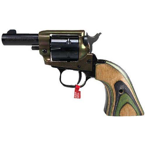 Heritage Barkeep 22LR revolver in barrel 6 rd capacity camo green laminated wood - Buy A Gun