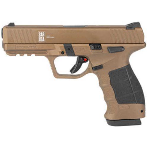 SAR USA SAR9 Striker Fired,Semi-Auto Pistol 9mm 4.4" Barrel 2-17Rd Mags Bronze Polymer Finish - Buy A Gun