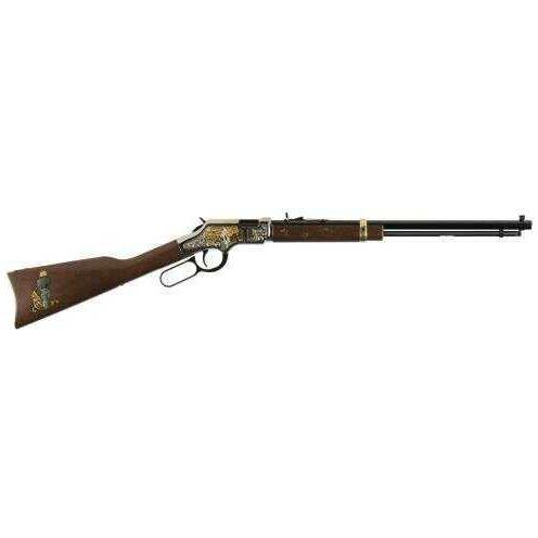 Henry Golden Boy God Bless America Edition Lever 22 Short/Long/Long Rifle 20" 16 LR/21 American Walnut Stock Blued Barrel/Nickel Receiver