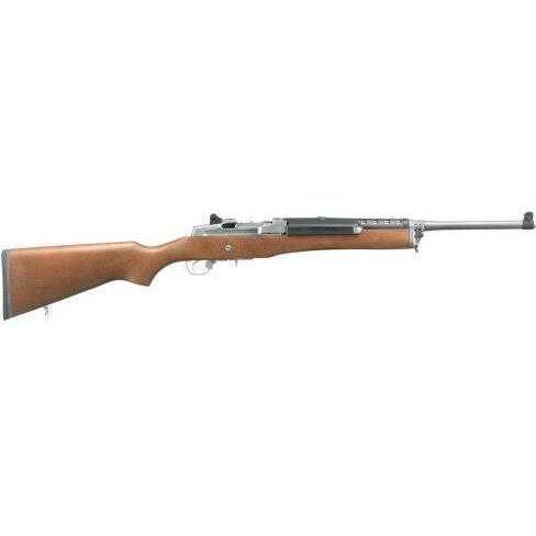 Ruger MINI 14 223 Remington/5.56 Nato 18.5" Barrel 5+1 Rounds Hardwood Stock Stainless Steel Semi Automatic Rifle 5802