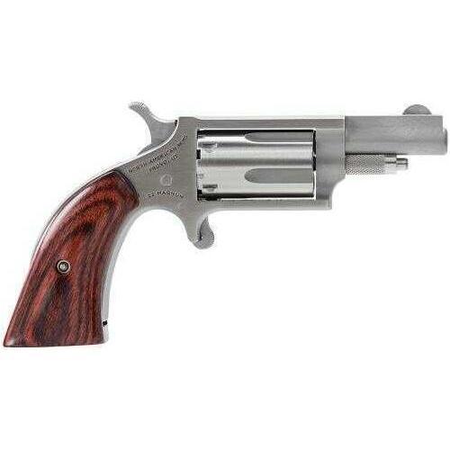 North American Arms 22 Boot Grip Magnum 1.62" Barrel 5 Round Wood Grain Stainless Steel Revolver 22MGBG - Buy A Gun