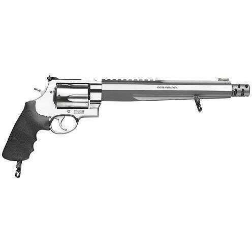 Smith & Wesson M460XVR 460 S&W Magnum Hogue Rubber Grip Stainless Steel 5 Round Revolver 170262 - Buy A Gun