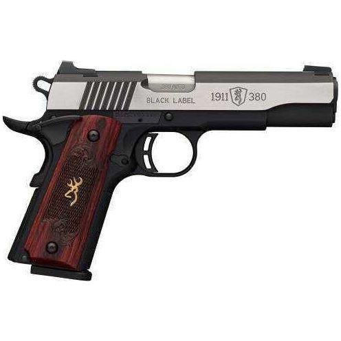 Browning 1911 380 ACP 4.25" Barrel 8+1 Rounds Checkered Rosewood With Gold BuckMark Logo Grip Semi Automatic Pistol - Buy A Gun