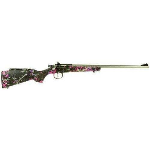 Crickett KSA2167 Stainless Steel Bolt 22 Long Rifle 16.12" Barrel Synthetic Muddy Girl Stock