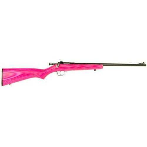 Crickett Single Shot Bolt Rifle 22 Long 16.12" Barrel Pink Laminated Stock Blued Action