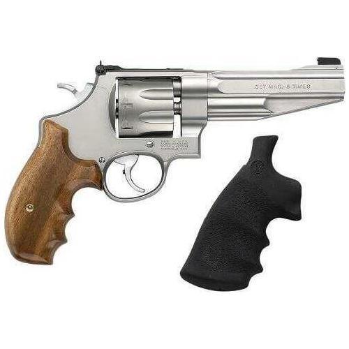 Revolver Smith & Wesson M627 357 Magnum 5" Barrel Stainless Steel Wood Grip 8 Round 170210 - Buy A Gun