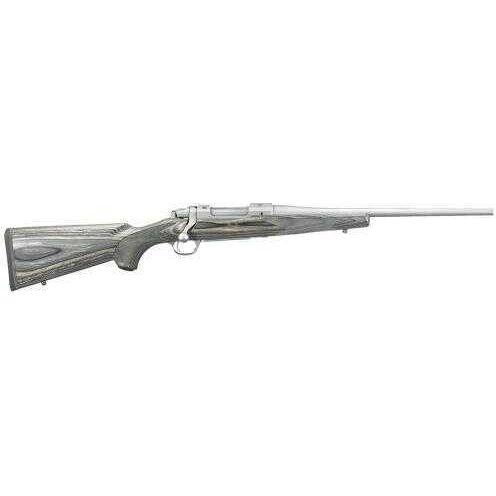 Ruger 77 Hawkeye 243 Win 16.5" Barrel Black / Gray Laminated Stock Stainless Steel 4 Round Bolt Action Rifle