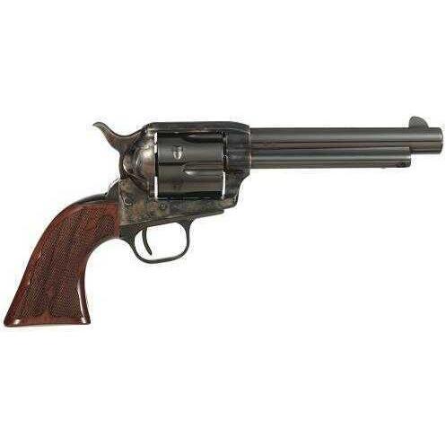 Taylor's & Company Cattleman Gambler 357 Magnum 5.5" Barrel 6 Round Walnut Grip Blued Revolver 555129 - Buy A Gun