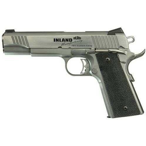 Inland Manufacturing 1911 Custom Carry Single 45 ACP 5" Barrel 7+1 Rounds Black Ergo XT Grip Stainless Steel Semi Automatic Pistol ILM1911TC - Buy A Gun