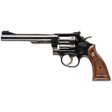 Smith & Wesson Revolver 17 22 Long Rifle 6" Barrel Blued 6 Round Wood Grip Pistol 150477 - Buy A Gun