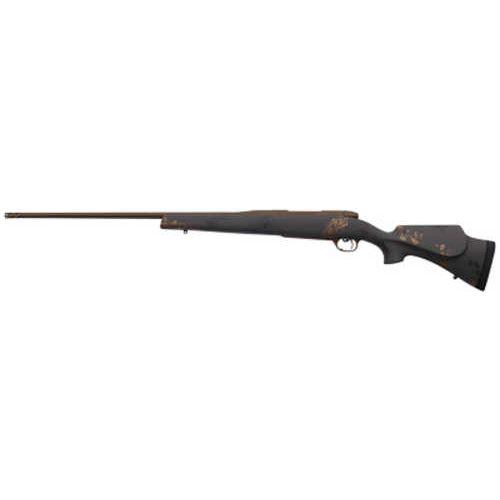 Weatherby Mark V Camilla Ultralight Bolt Action Rifle 6.5 RPM 24" Barrel 4Rd Capacity Fiberglass Stock Black with Smoke and Gold Sponge Accents Muzzle Brake (adds 2") Rounds Right Hand