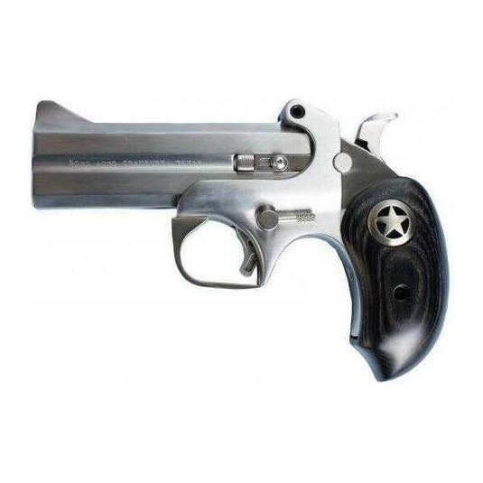 Bond Arms Ranger II 45 Colt/ 410 Gauge 4.25" Interchangable Barrel 2 rounds Stainless Steel Satin Finish With Holster BARII45410 - Buy A Gun