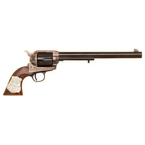 Cimarron Wyatt Earp Buntline 45 Colt 10" Barrel Case Hardened Blued Revolver CA558 - Buy A Gun