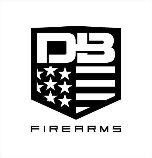 The image shows a logo forD3 Firearms." The design incorporates a shield shape with a stylized "D3" at the top. The lower portion of the shield features elements of the American flag, including stars on the left and stripes on the right. Below the shield, the word "FIREARMS" is written in a clean, modern font. The overall design conveys a strong, tactical, and patriotic theme, likely representing a company related to firearms, tactical gear, or related services.