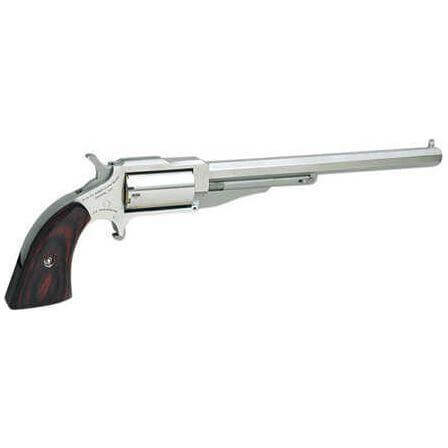 North American Arms Revolver 1860 Hogleg 22 Magnum 6" Barrel 5 Round Wood Grip Stainless Steel 18606 - Buy A Gun