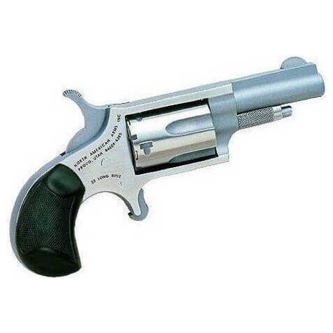 North American Arms Mini 22 Long Rifle 1.625" Barrel 5 Round Stainless Steel Rubber Grip Revolver NAA-22LLR-CR - Buy A Gun