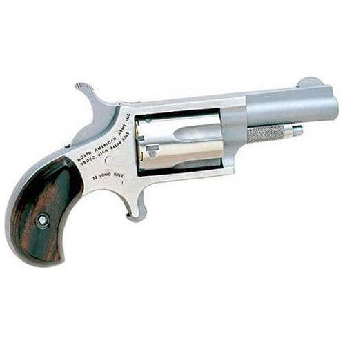 North American Arms Mini 22 Long Rifle 1.125" Barrel 5 Round Single Action Steel Stainless Wood Green/Black Grip Revolver NAA-22 - Buy A Gun