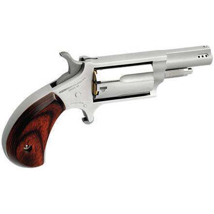 North American Arms Ported Magnum Micro Compact Revolver 22 1.625" Barrel 5 Round Stainless Steel Wood Grip NAA-22M-P - Buy A Gun