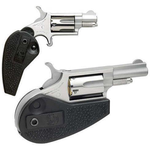 North American Arms Mini 22 Long Rifle / 22 Magnum 1.1" Barrel 5 Round Stainless Steel Holster Grip Revolver NAA-22MSC-HG - Buy A Gun